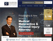Tablet Screenshot of ginsburg-law.com